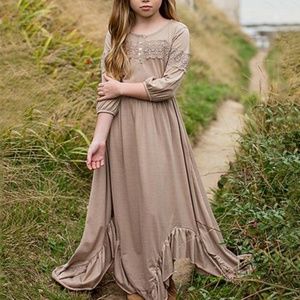 Joyfolie Elvia Dress in Greige (Size 8)